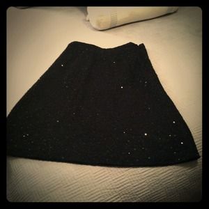 Dressy black lace and beaded skirt.  Size 4.