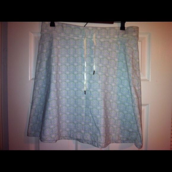 Knee length cotton A-line skirt SOLD