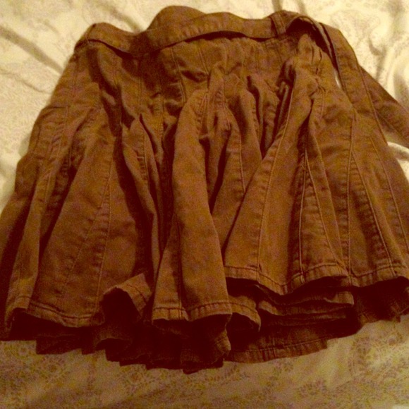 Anthropologie pleated army skirt. NWT