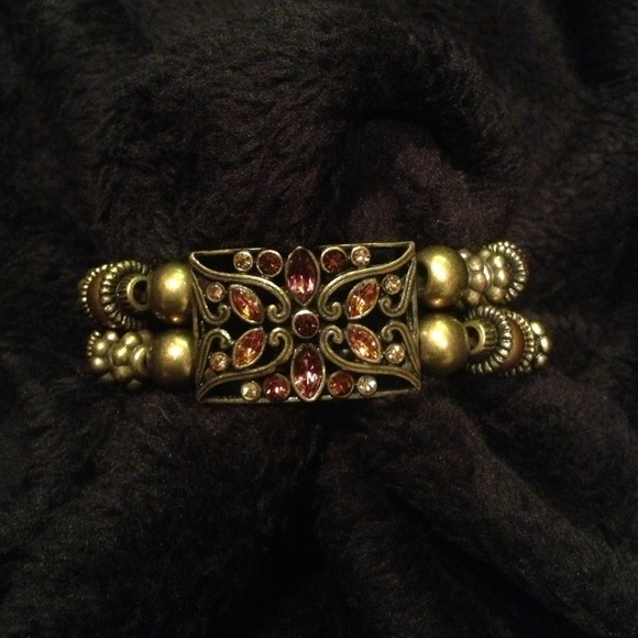 NEW! Earth Tone Double Band Bracelet - Picture 1 of 2