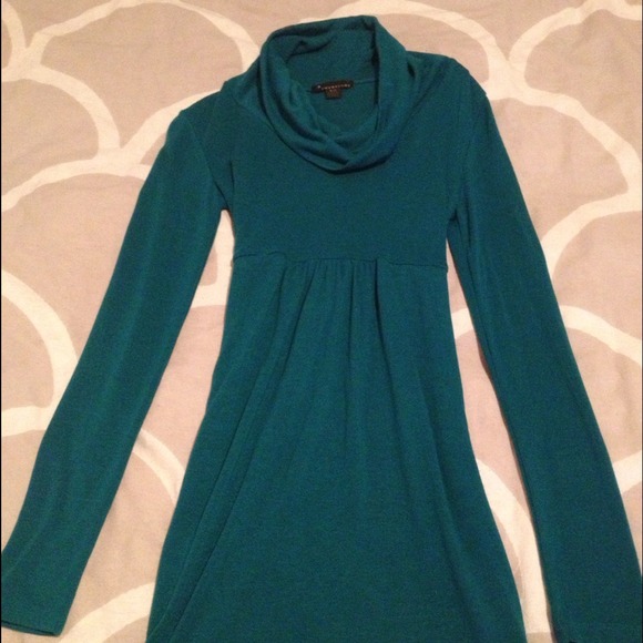 🚫SOLD🚫 Teal-green cowl neck dress