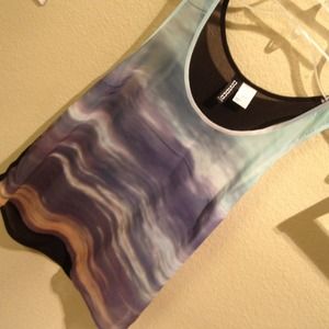 H&M Tops - Semi-sheer sky print top H&M Tops - Semi-sheer sky print top