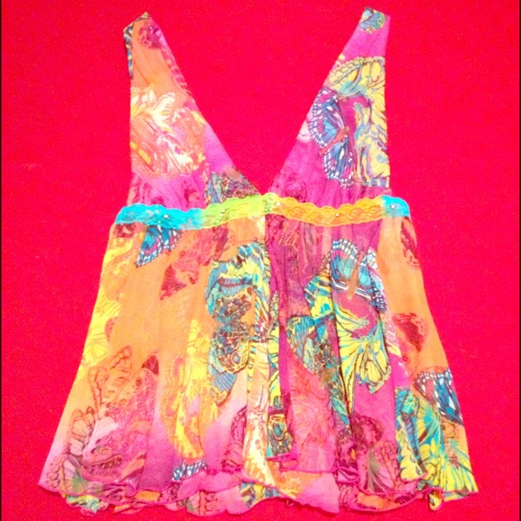 Marciano Sleeveless Silk Top