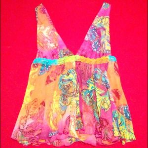 Marciano Sleeveless Silk Top