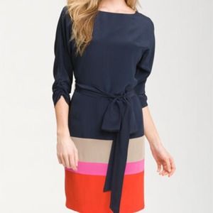 NEW Eliza J Colorblock Dress and free SPANX