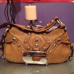 Ostrich Guess handbag in mint condition!