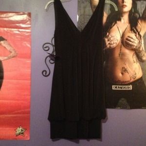 Black cocktail dress