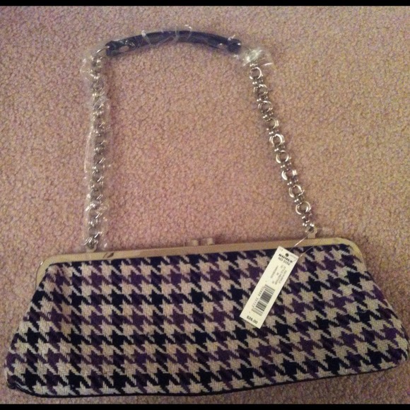 HOUNDSTOOTH PURSE- BRAND NEW REDUCED