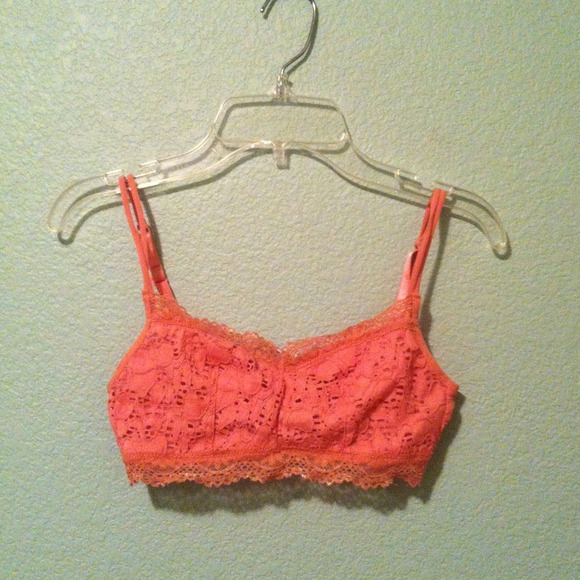 Cute pink lace bra