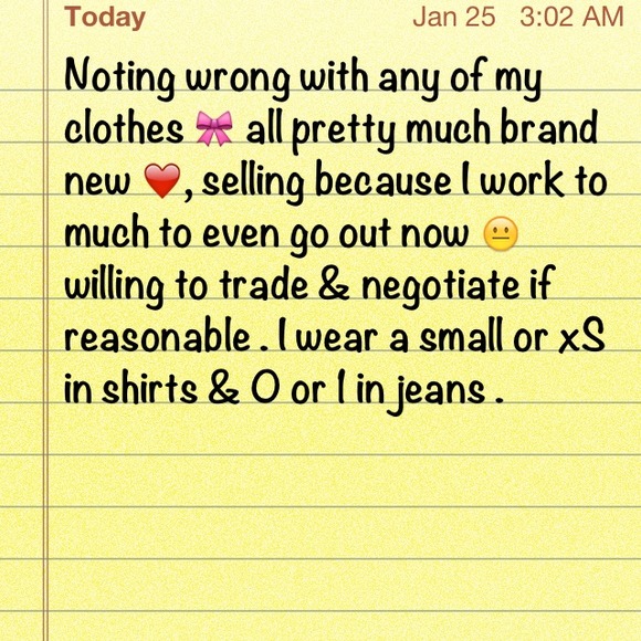 Willing to trade & negotiate :)