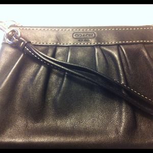 Black Coach Wristlet