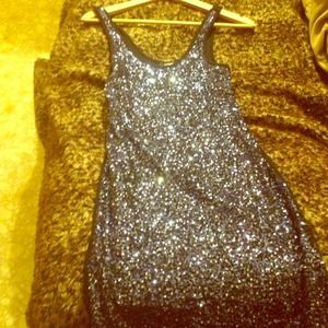 Sequin dress very pretty sz medium worn once !
