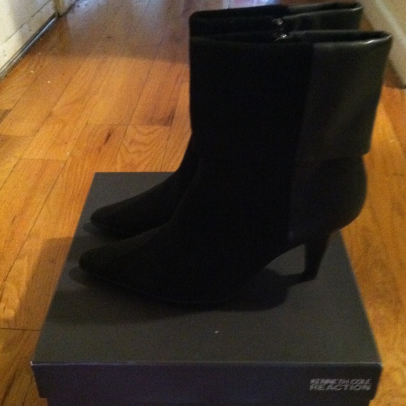 Kenneth Cole Reaction Leather & Suede Boots - Picture 2 of 2