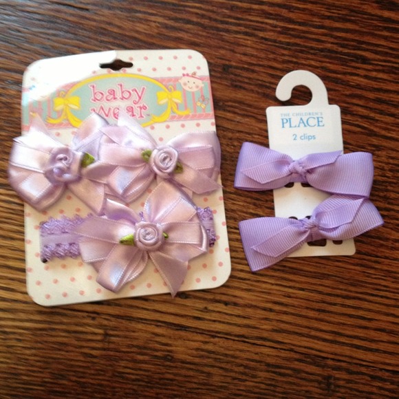 Purple passion hair bows great for newborns!