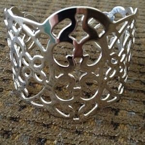 Silver cuff bracelet