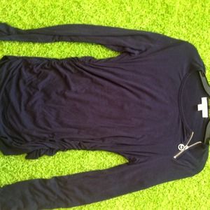 Michael Kors midnight blue long sleeve shirt