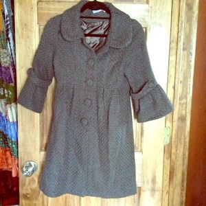 3/4 jacket grey "tweed"