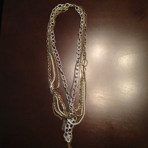 6 strand mixed necklace plus 4 pieces of jewelry