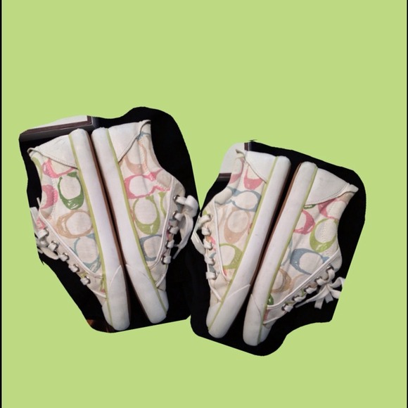 **RESERVED** COACH SCRIBBLES MULTI TENNIS SHOES - Picture 2 of 4