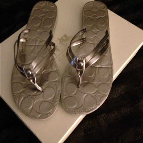 Authentic Coach flip flops. Brand New.