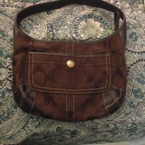Chocolate Brown Hobo Coach Bag