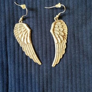 Silver Angel wing earrings