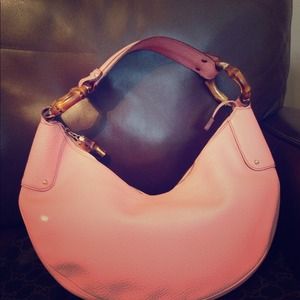 *Reserved* Gucci pink leather hobo handbag