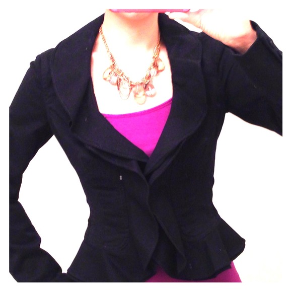 ❌SOLD - NWT Black Peplum Blazer