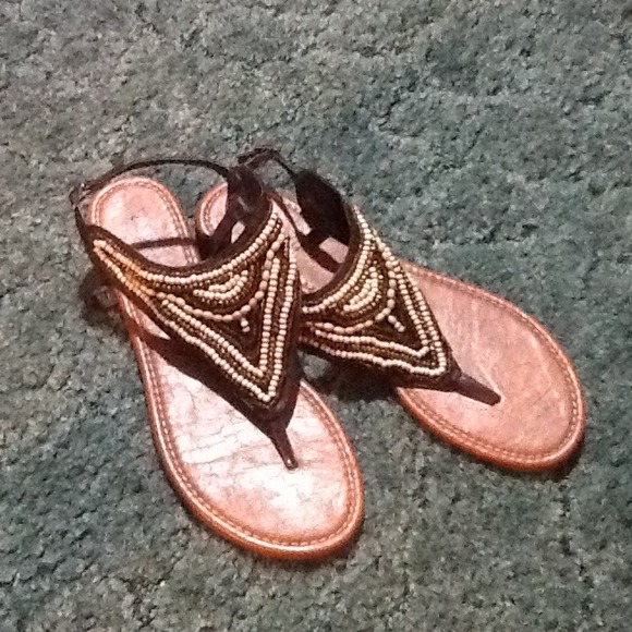 ****SOLD***Beaded Sandles