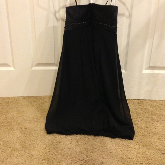 Used once, Davids Bridal strapless dress! - Picture 3 of 4