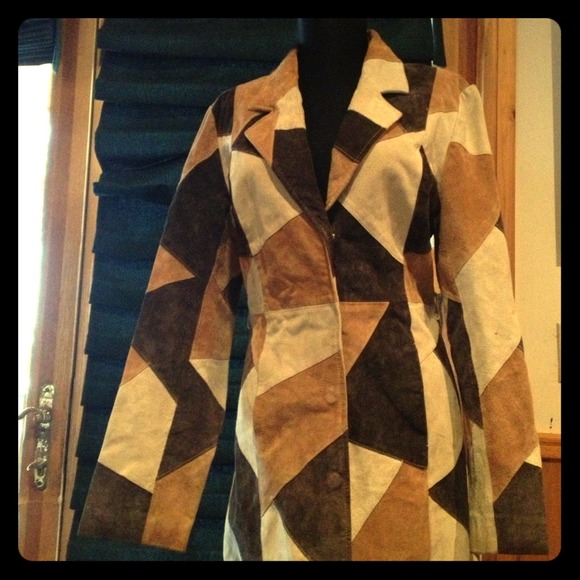 Reserved for QueenB2u %100leather patchwork jacket