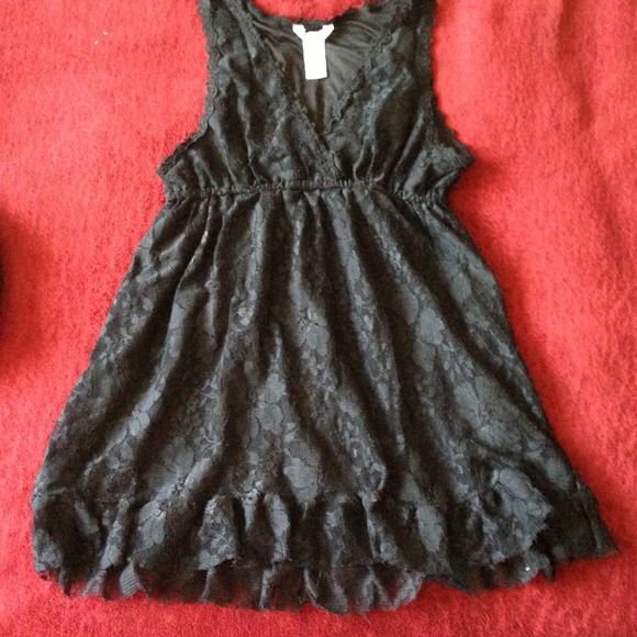 Candies Black Lace Top