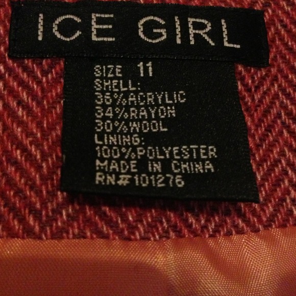 Pink blazer/jacket w/chevron pattern - Picture 2 of 4