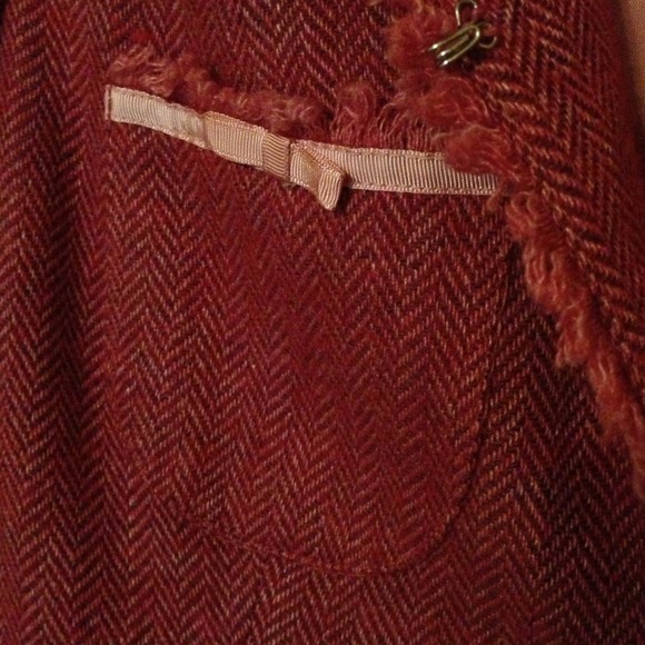 Pink blazer/jacket w/chevron pattern - Picture 3 of 4
