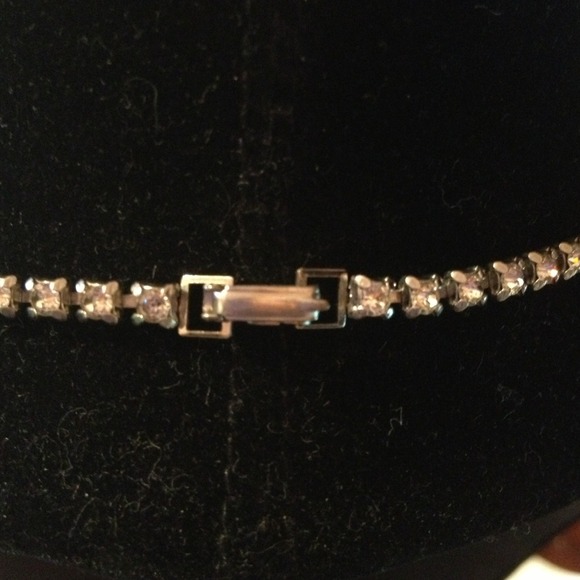 Vintage Rhinestone Chocker Draped Rhinestones - Picture 2 of 4