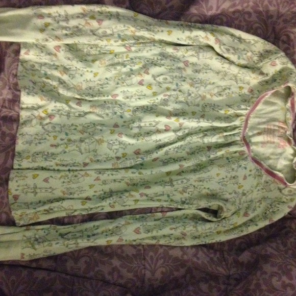 Light Green Long Sleeved Shirt