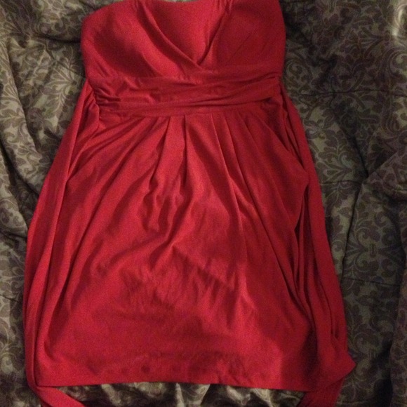 Hot Pink Strapless Dress