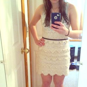 White lace dress