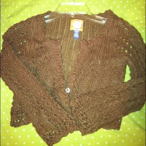 ⚠⚠reduced⚠⚠Cropped Brown little cover up