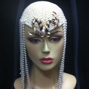 Hand made headdress!  Beautiful dragon accent!