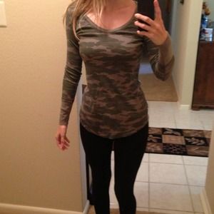 Camo Free People top