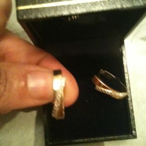 14k yellow gold earrings hoop, white gold strand