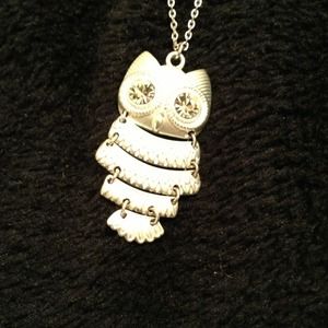 ❌Sold in bundle ❌Silver owl necklace