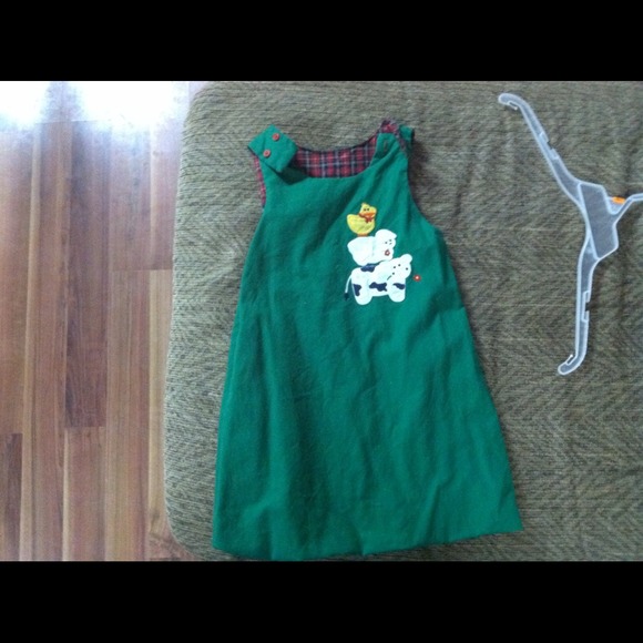 Girls reversible romper dress