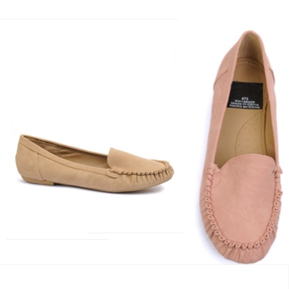 Faux suede moccasins