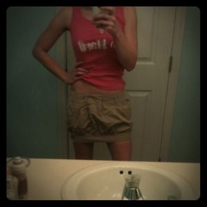 Victoria secret "pink" khaki mini skirt!