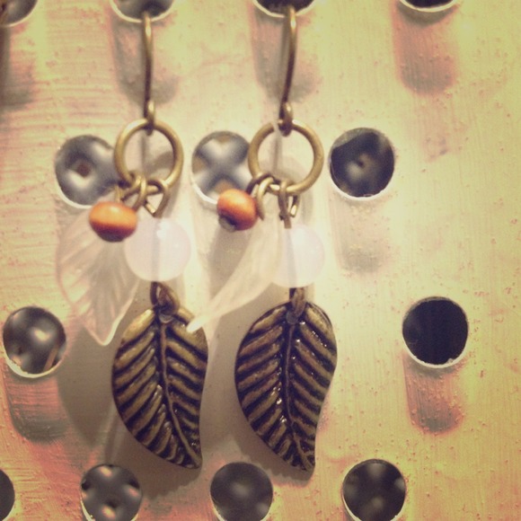 Gold Feather Earrings