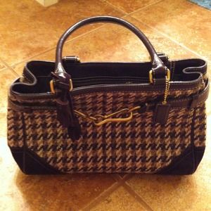 Coach tweed purse