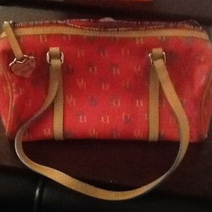 Dooney & Bourke hot pink barrel purse