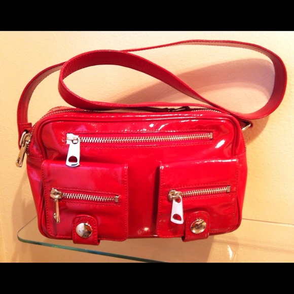 Marc Jacobs Ruby Red Patent Leather Handbag